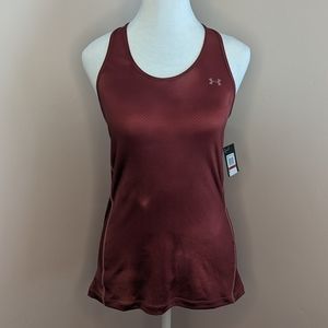 NWT Under Armor Workout Tank In Dark Red